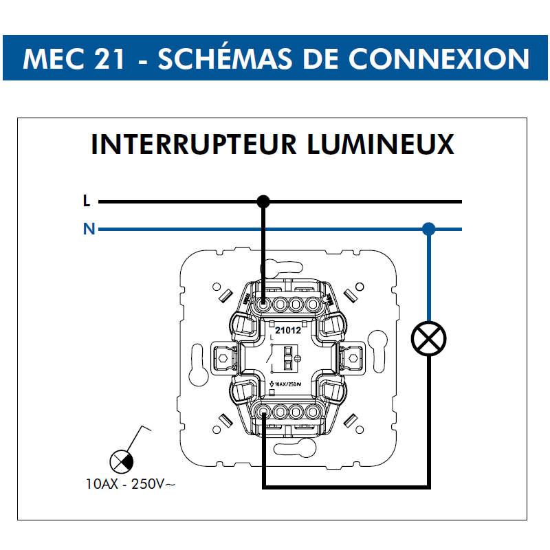 Mécanisme Interrupteur Lumineux