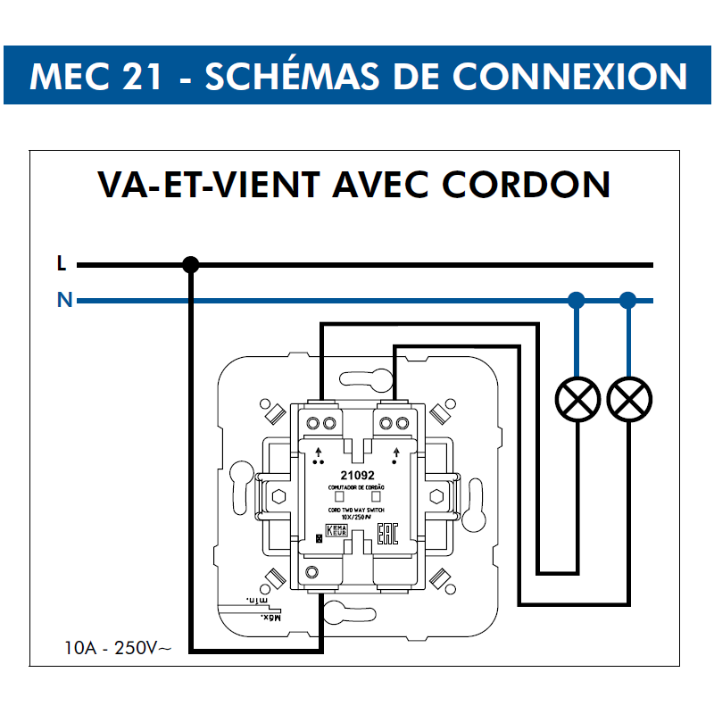 Mécanisme Va-et-Vient avec Cordon