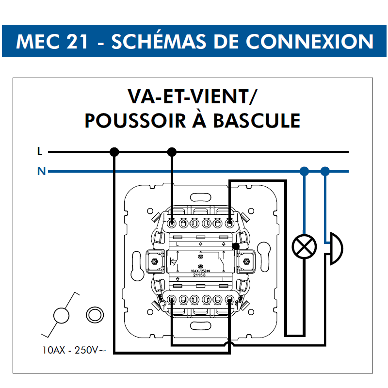 Mécanisme Va-et-Vient / Poussoir à Bascule