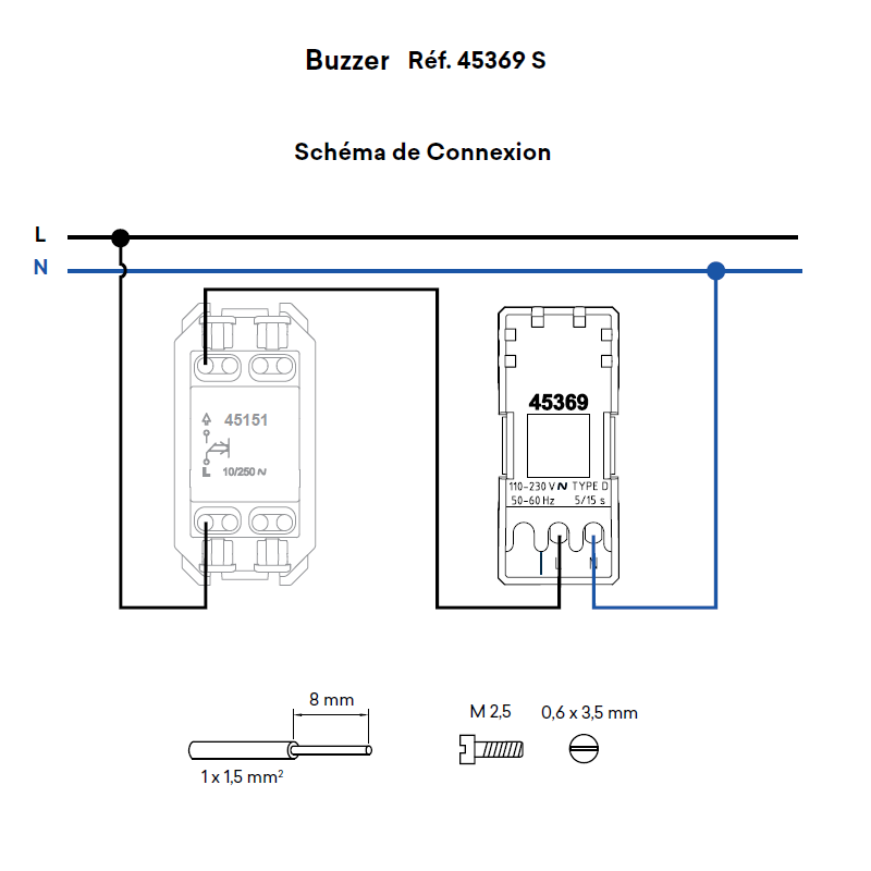 Buzzer électronique - 1 Module MEC Q45