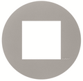 Plaque Quadro 45 SIZA Ronde Alumine