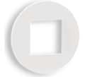 Plaque Quadro 45 SIZA Ronde Blanche