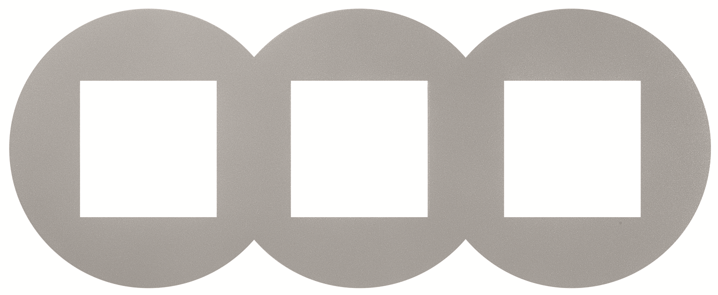 Plaque Quadro 45 SIZA Ronde Alumine