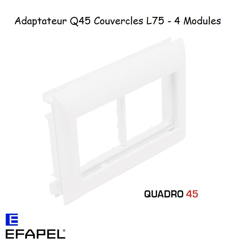 Adaptateur Q45 Couvercles L75 - 4 Modules