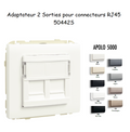 Adaptateur avec Module 2 Sorties pour Connecteurs RJ45 - APOLO 5000