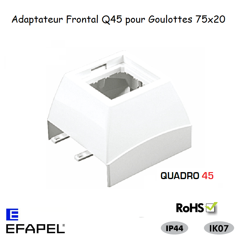 Adaptateur Frontal Série Q45 pour Goulotte