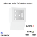 Adaptateur Latéral Série Q45 pour Goulotte moulure