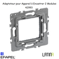 Adaptateur pour Appareil LATINA matrice Européenne - 2 modules