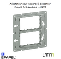 Adaptateur pour plaque LATINA matrice italienne 3+3 modules