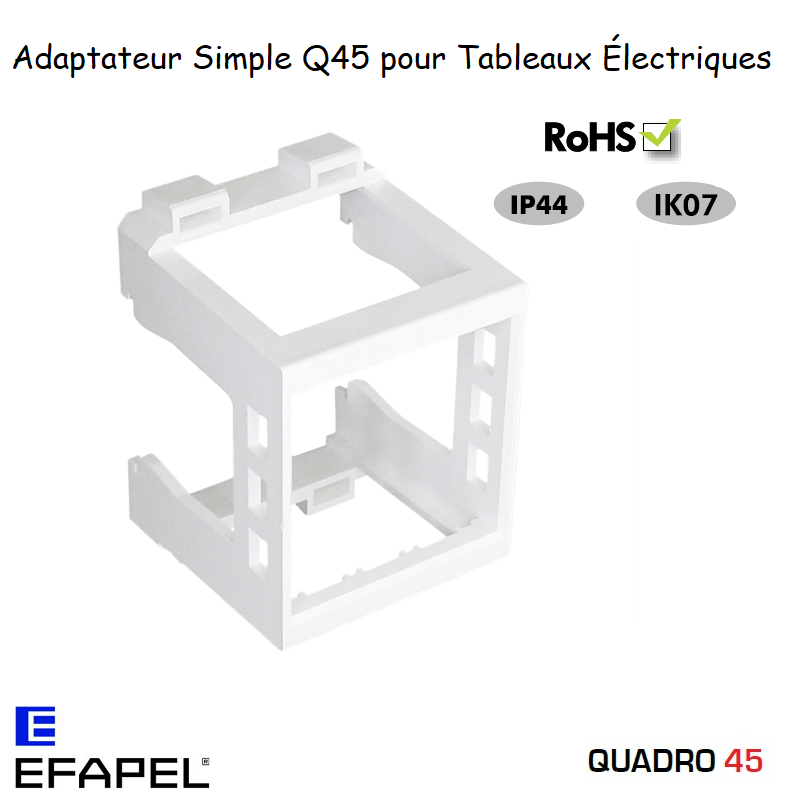 Adaptateur Simple Quadro 45 pour Tableaux électriques