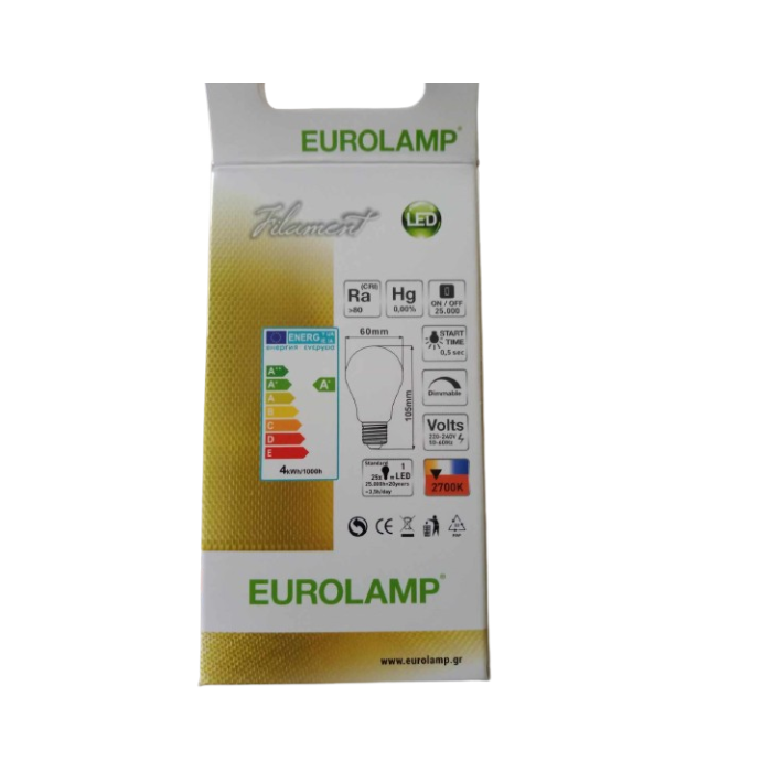 Ampoule LED Filament A60 4W Gradable