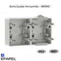 Boite Double Horizontale - Série Etanche 48