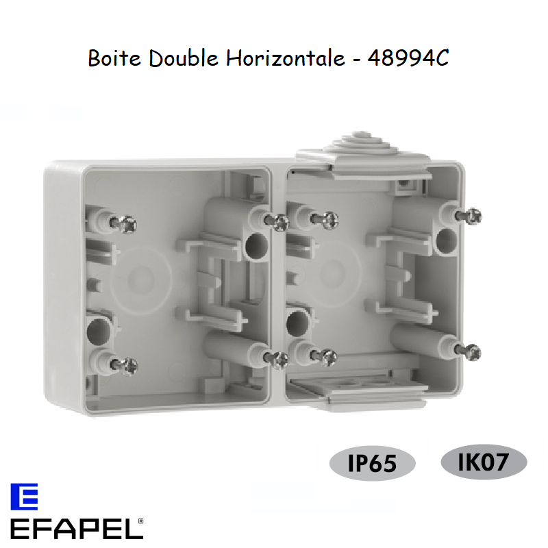 Boite Double Horizontale - Série Etanche 48