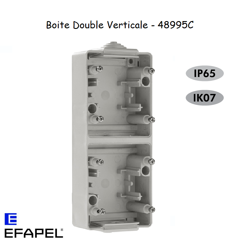 Boite Double Verticale - Série Etanche 48