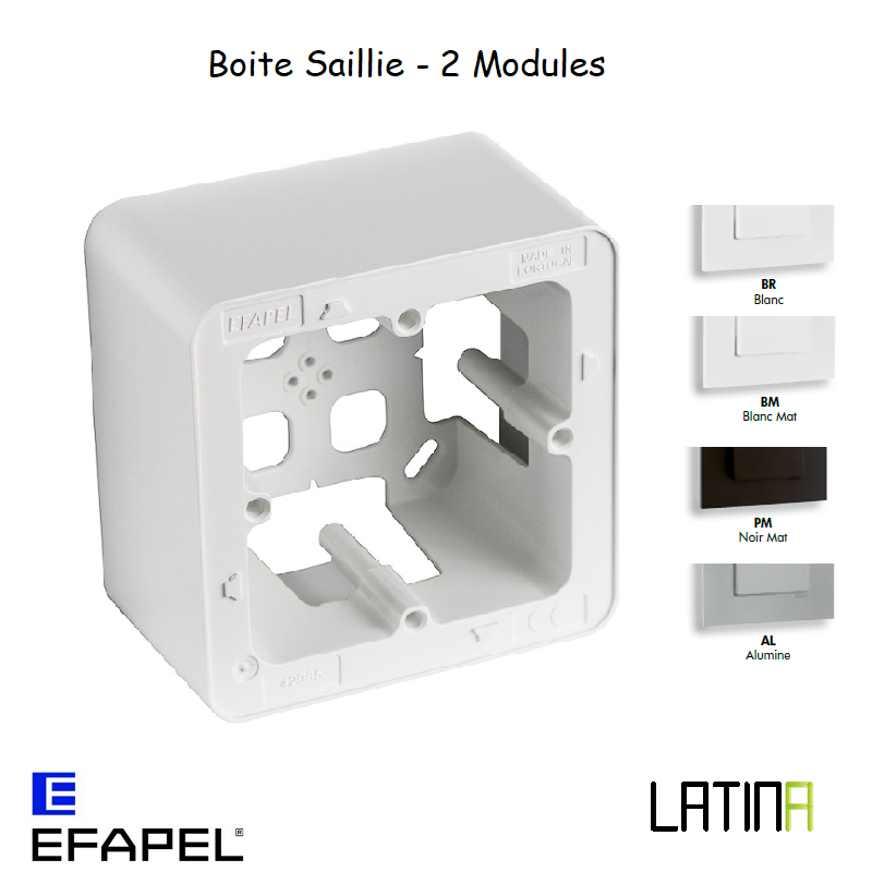 Boite Saillie 2 Modules LATINA Matrice Européenne