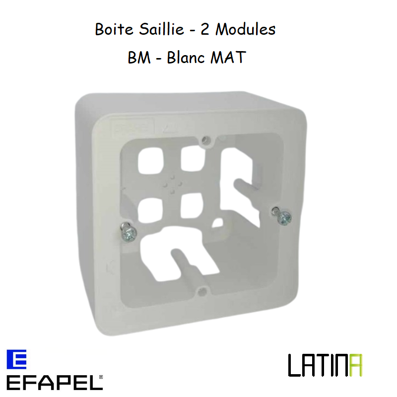 Boite Saillie 2 Modules LATINA Matrice Européenne