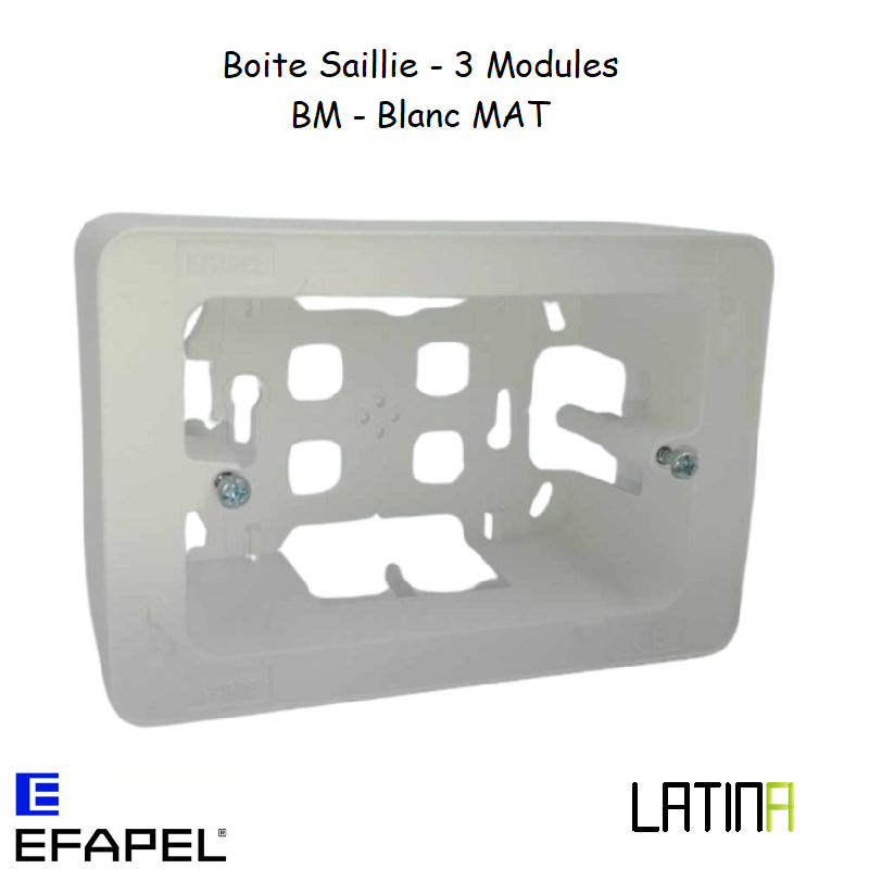 Boite Saillie 3 Modules LATINA