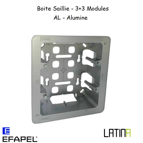 Boite Saillie 3+3 Modules LATINA