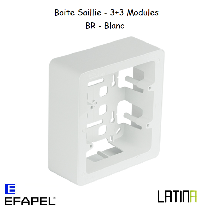 Boite Saillie 3+3 Modules LATINA