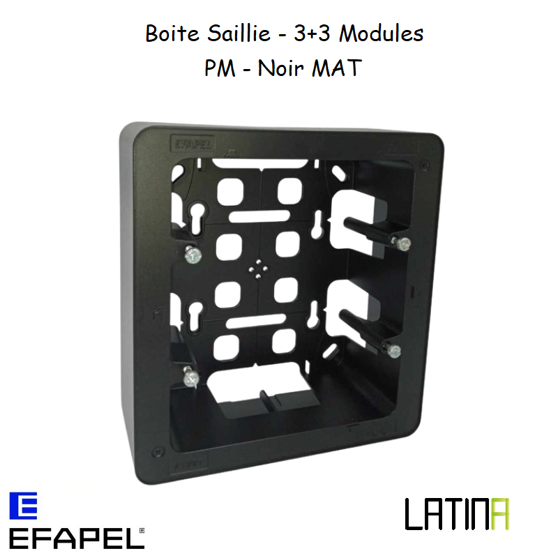 Boite Saillie 3+3 Modules LATINA