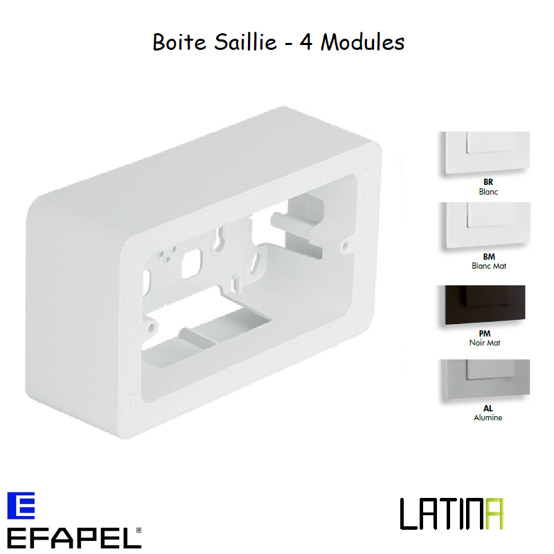 Boite Saillie 4 Modules LATINA