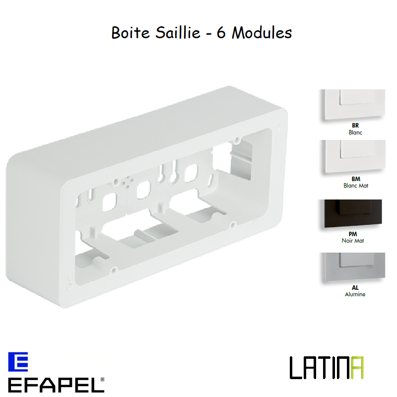 Boite Saillie 6 Modules LATINA