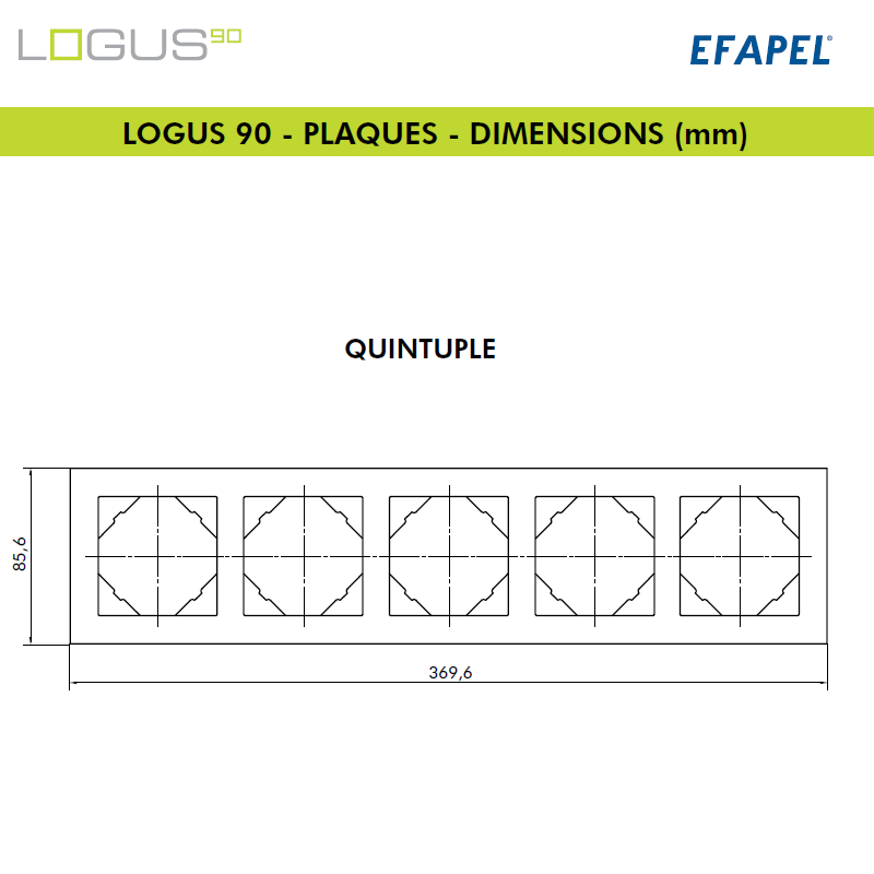 Plaque Base Ivoire LOGUS90