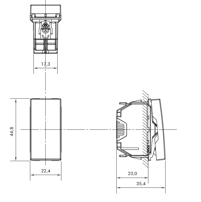 Permutateur - 1 Module QUADRO 45