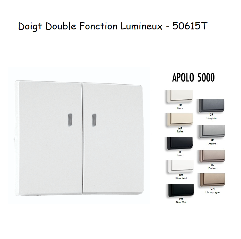 Doigt Mécanisme Double Fonction Lumineux APOLO 5000