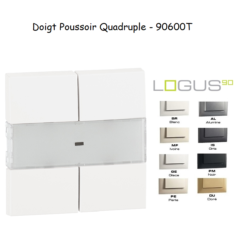 Doigt pour Poussoir Quadruple de Très Basse Tension - LOGUS90