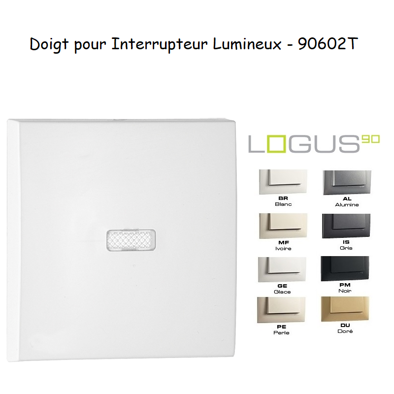 Doigt pour Interrupteur Lumineux LOGUS90