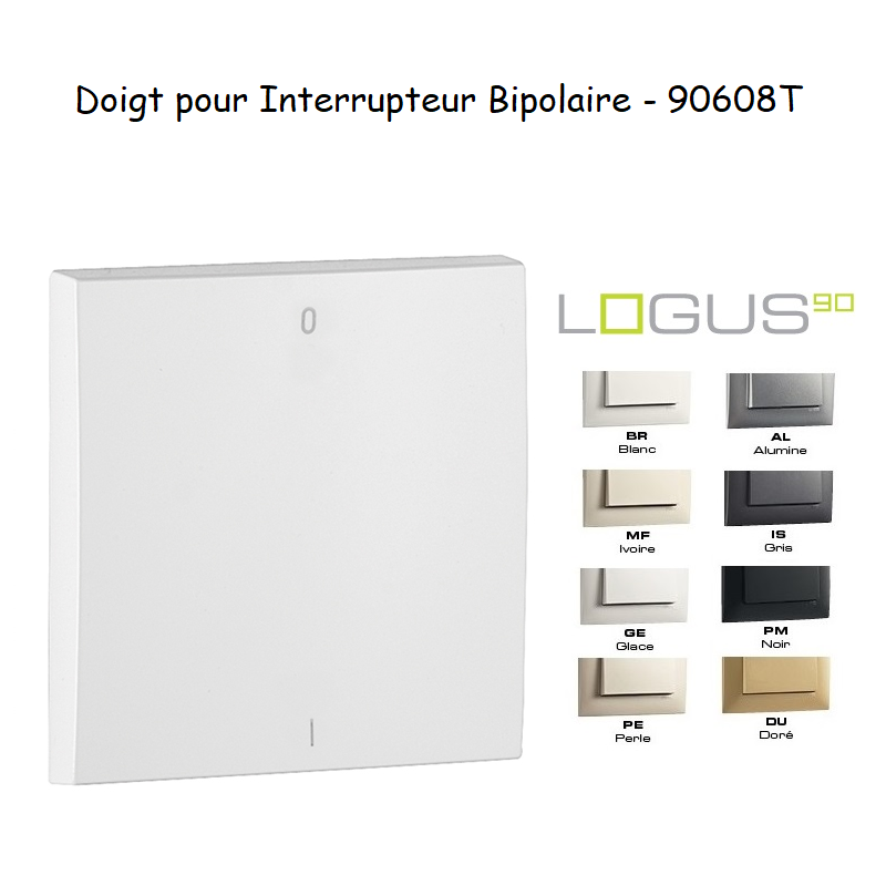 Doigt pour interrupteur Bipolaire LOGUS 90