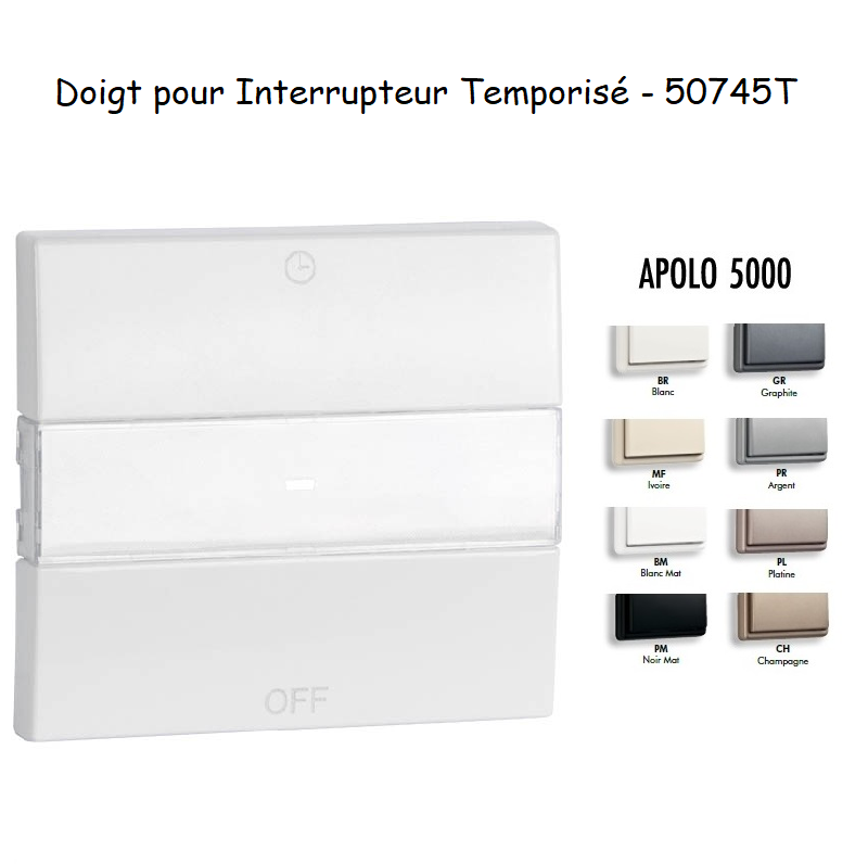 Doigt pour Interrupteur Temporisé - APOLO 5000