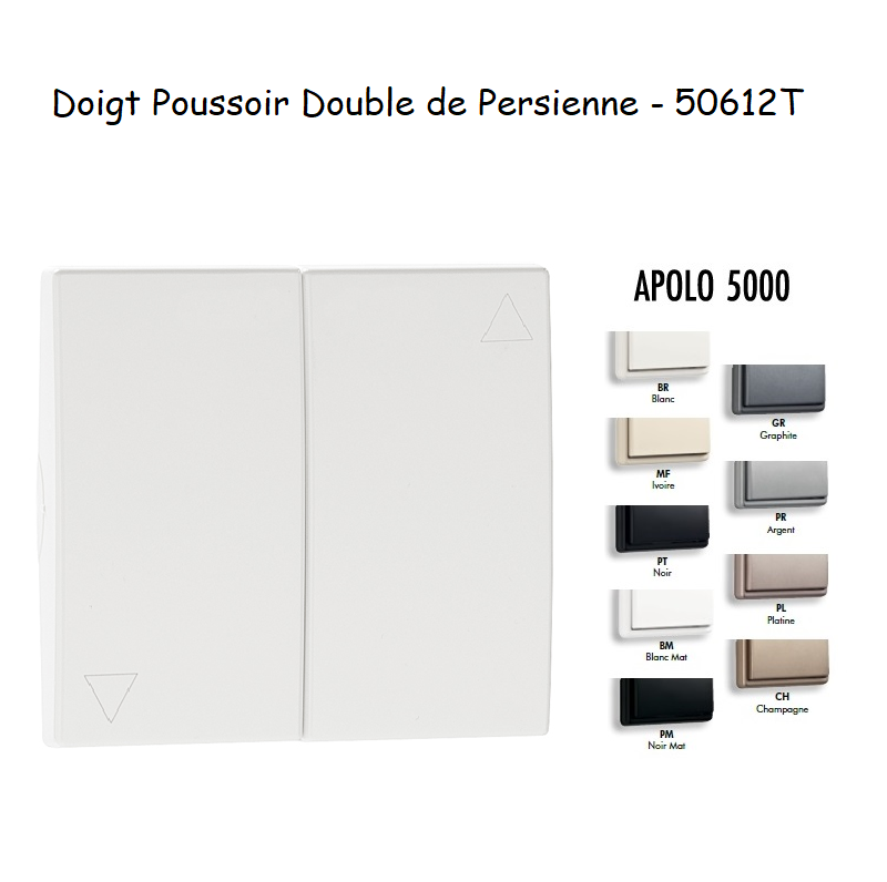 Doigt pour Poussoir Double / Va-et-Vient de Persienne APOLO5000