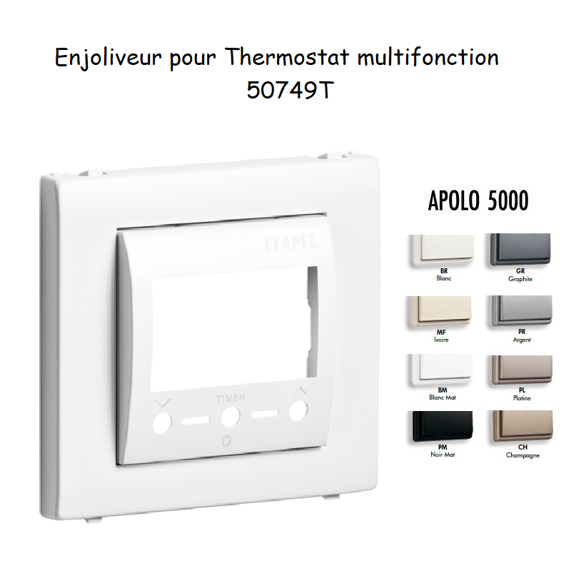 Enjoliveur pour Thermostat Multifonctionnel - APOLO 5000