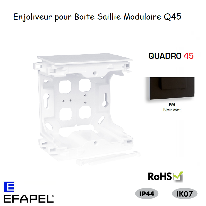 Enjoliveur pour Boite Saillie Modulaire Quadro 45