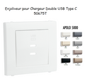 Enjoliveur de chargeur Double USB Type C APOLO 5000