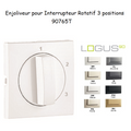 Enjoliveur pour Interrupteur Rotatif 3 positions - LOGUS 90