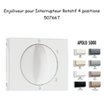 Enjoliveur pour Interrupteur Rotatif 4 positions - APOLO 5000