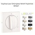 Enjoliveur pour Interrupteur Rotatif 4 positions - LOGUS 90