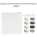 Enjoliveur Prise de courant Schuko avec Volet de Protection IP44 - LOGUS 90