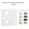 Enjoliveur pour Prise Mixte R-TV-SAT-RJ45 - FO SC-APC - LOGUS90