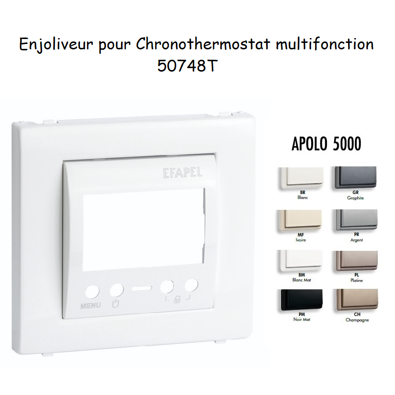 Enjoliveur pour Chronothermostat Multifonction - APOLO 5000