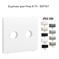 Enjoliveur pour Prise R-TV - 2 sorties APOLO 5000