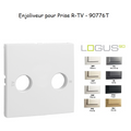 Enjoliveur de prise R-TV - 2 sorties LOGUS90