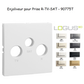 Enjoliveur pour Prise R-TV-SAT 3 sorties LOGUS90