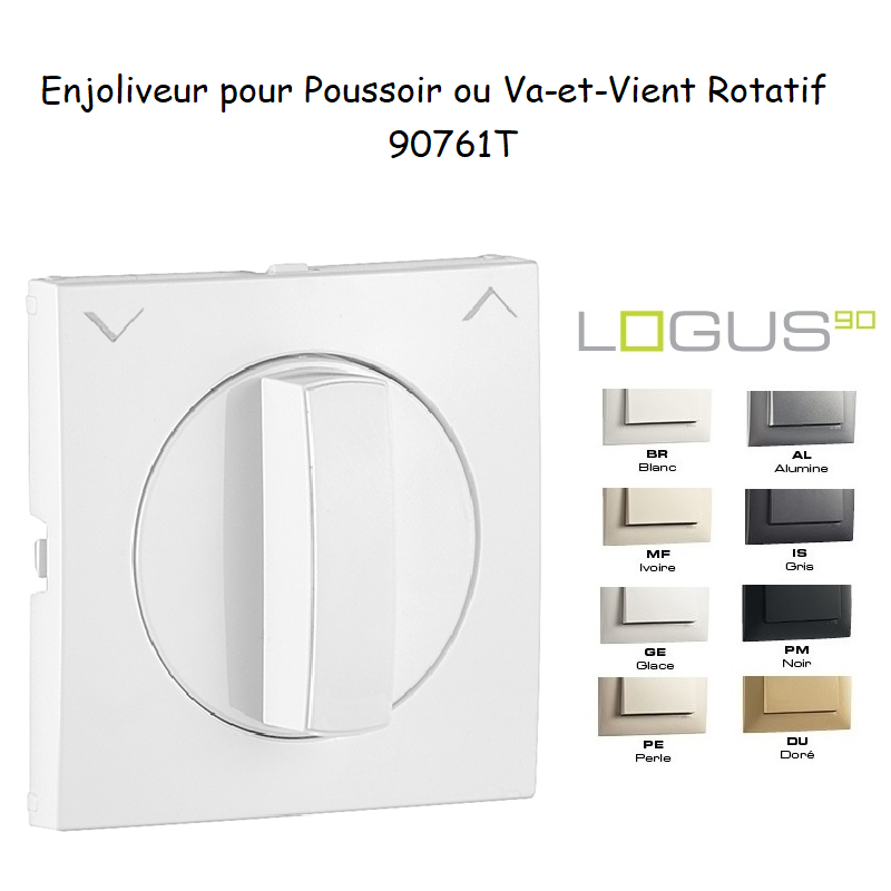 Enjoliveur Poussoir et Va-et-Vient Rotatif - LOGUS 90