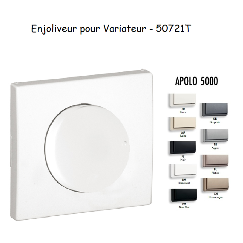 Enjoliveur pour Variateur / Va-et-Vient APOLO5000