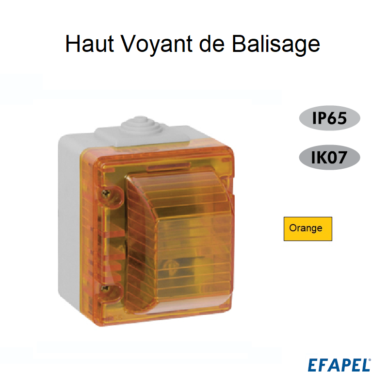 Haut Voyant de Balisage IP65 - Boitier GRIS