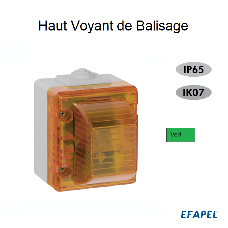 Haut Voyant de Balisage IP65 - Boitier BLANC